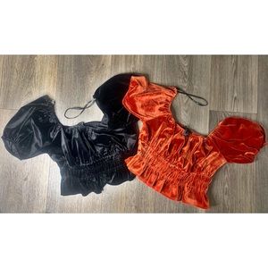 Forever 21 Crop Suede Tops *BUNDLE*